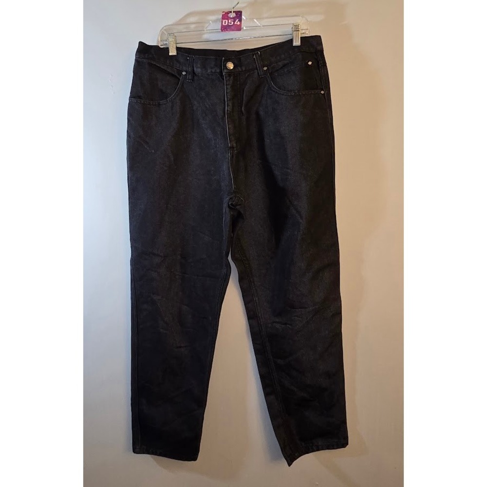 Harley Davidson Womens Jeans Black Denim Biker Riding Motorcycle Pants Size 18